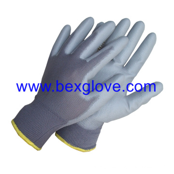 13 Gauge Polyester Liner, PU Coated Glove